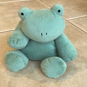 Rare Retired Jellycat Dozydou Green Frog Stuffed Animal